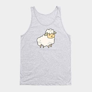 Cute Baby Lamb Doodle Drawing Tank Top